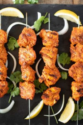  Tandoori Chicken: Sống động vị cay nồng và ngọt ngào của gia vị Ấn Độ!